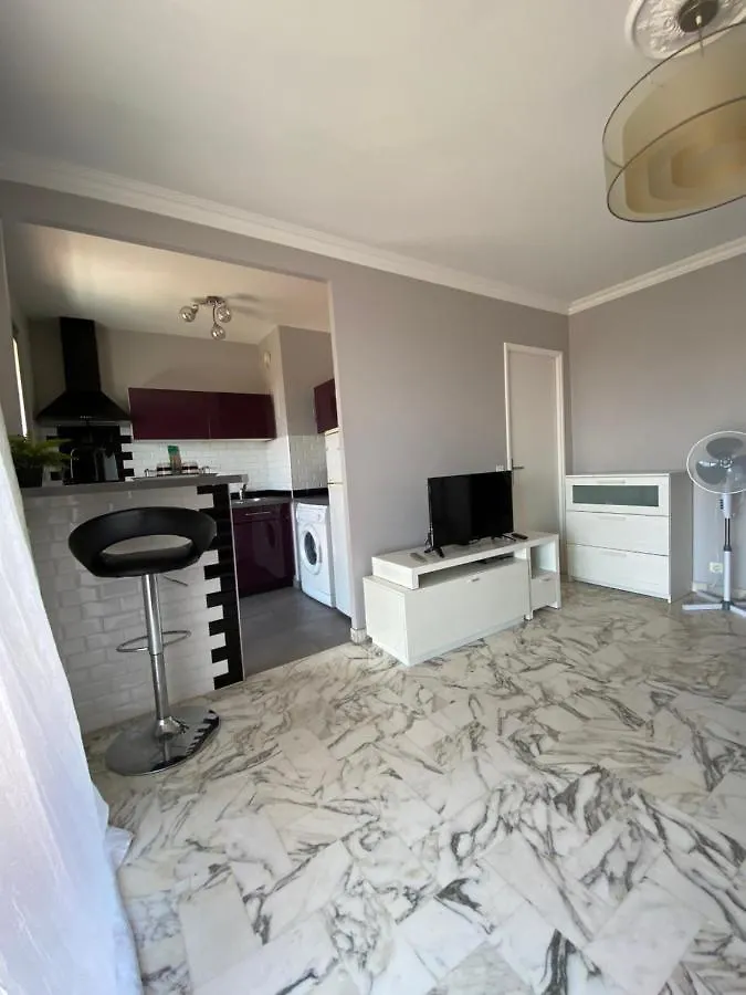 Stylish Modern Beach Studio Nice 0*,  France